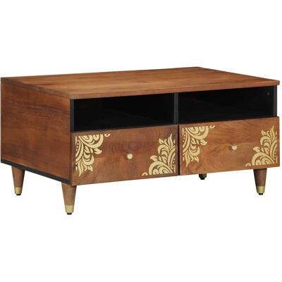vidaXL Couchtisch Honigbraun 80 x 54 x 40 cm Massivholz Mango vidaXL Couchtisch Honigbraun 80 x 54 x 40 cm Massivholz Mango