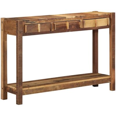 vidaXL Konsolentisch Braun 107 x 33 x 76 cm Massives upgecyceltes Holz vidaXL Konsolentisch Braun 107 x 33 x 76 cm Massives upgecyceltes Holz