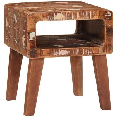 vidaXL Beistelltisch Braun 40 x 32 x 46 cm Massives upgecyceltes Holz vidaXL Beistelltisch Braun 40 x 32 x 46 cm Massives upgecyceltes Holz