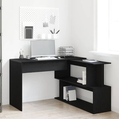 vidaXL Schwarzer Holztisch 200cm - Tisch vidaXL Schwarzer Holztisch 200cm - Tisch