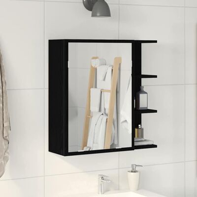 vidaXL Badspiegelschrank Schwarze Eiche - Modernes Design vidaXL Badspiegelschrank Schwarze Eiche - Modernes Design