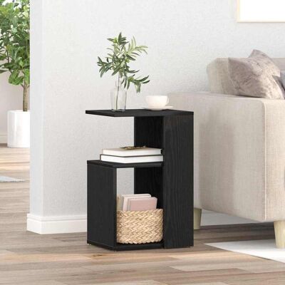 vidaXL Beistelltisch Schwarz Eichen-Optik 36 x 30 x 56 cm vidaXL Beistelltisch Schwarz Eichen-Optik 36 x 30 x 56 cm