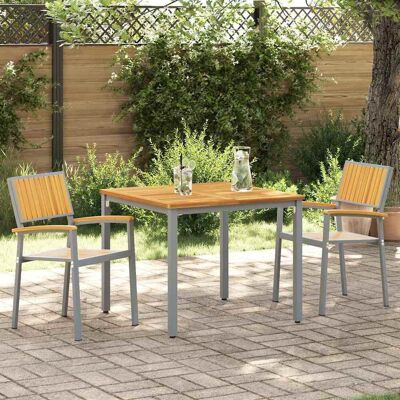 VidaXL Beigefarbene Stapelbare Outdoor-Stühle - Möbel VidaXL Beigefarbene Stapelbare Outdoor-Stühle - Möbel