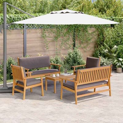 vidaXL Set aus Akazienholz für den Außenbereich - Für 3 Personen - Modern vidaXL Set aus Akazienholz für den Außenbereich - Für 3 Personen - Modern