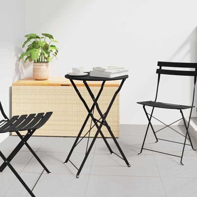 vidaXL Bistrotisch Anthrazit Ø 50 x 71 cm Pulverbeschichteter Stahl vidaXL Bistrotisch Anthrazit Ø 50 x 71 cm Pulverbeschichteter Stahl