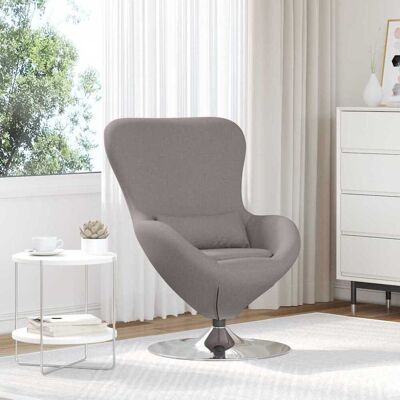 vidaXL Eiersessel Taupe 63 x 73 x 90 cm Stoff vidaXL Eiersessel Taupe 63 x 73 x 90 cm Stoff