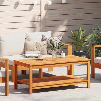 vidaXL Beistelltisch Öl-Natur 110 x 55 x 45 cm Massivholz Akazie vidaXL Beistelltisch Öl-Natur 110 x 55 x 45 cm Massivholz Akazie