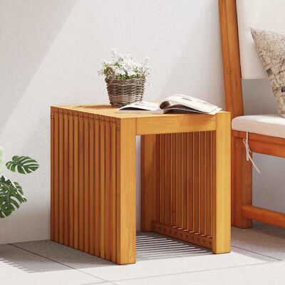 Vidaxl Solide Teakholz Gartentisch - Außen Wetterfest Rustikal Elegant Vidaxl Solide Teakholz Gartentisch - Außen Wetterfest Rustikal Elegant