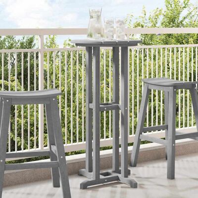 vidaXL Bartisch Hellgrau 55 x 55 x 107 cm Polyethylen vidaXL Bartisch Hellgrau 55 x 55 x 107 cm Polyethylen