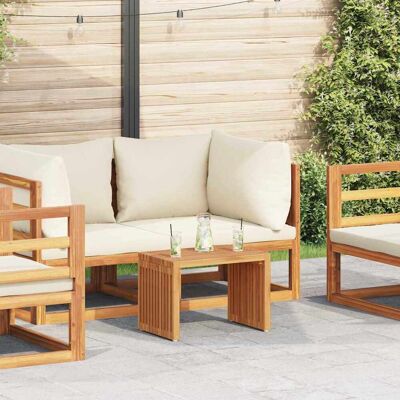 vidaXL Garten-Beistelltisch Braun 50 x 32,5 x 35 cm Massivholz Teak vidaXL Garten-Beistelltisch Braun 50 x 32,5 x 35 cm Massivholz Teak