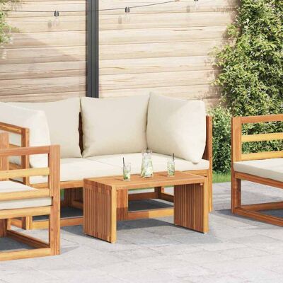 vidaXL Garten-Beistelltisch Braun 70 x 37,5 x 35,5 cm Massivholz Teak vidaXL Garten-Beistelltisch Braun 70 x 37,5 x 35,5 cm Massivholz Teak