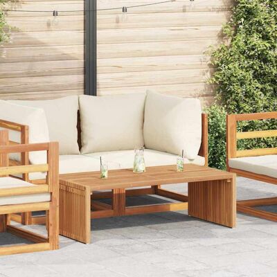 vidaXL Garten-Beistelltisch Braun 110 x 55 x 35,5 cm Massivholz Teak vidaXL Garten-Beistelltisch Braun 110 x 55 x 35,5 cm Massivholz Teak