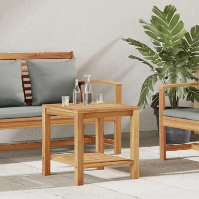vidaXL Couchtisch mit Speicher Braun 45 x 45 x 45 cm Massivholz Teak vidaXL Couchtisch mit Speicher Braun 45 x 45 x 45 cm Massivholz Teak