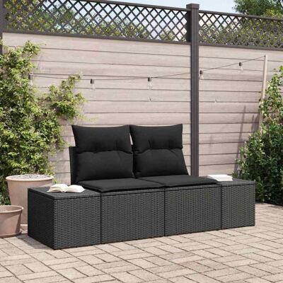 Vidaxl Garten 2-Sitzer Sofa - Außen Poly Rattan Möbel Vidaxl Garten 2-Sitzer Sofa - Außen Poly Rattan Möbel