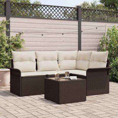 Vidaxl Gartensofa-Set - Modern Wetterfeste L-Form Gartenmöbel Vidaxl Gartensofa-Set - Modern Wetterfeste L-Form Gartenmöbel