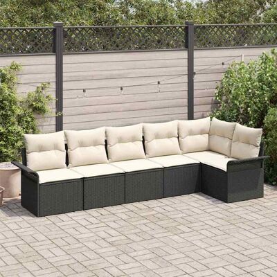 Vidaxl Gartensofa-Set - Wetterfest, Modulares Design, Für Sechs Personen Vidaxl Gartensofa-Set - Wetterfest, Modulares Design, Für Sechs Personen