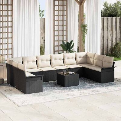 Vidaxl Garten Sofaset - 10-teiliges Modularmöbel-Set Vidaxl Garten Sofaset - 10-teiliges Modularmöbel-Set