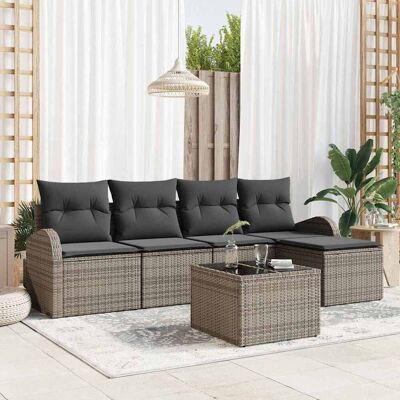 Vidaxl Gartensofagarnitur - Modulares Outdoor-Sofa, Wetterfeste Kissen Vidaxl Gartensofagarnitur - Modulares Outdoor-Sofa, Wetterfeste Kissen