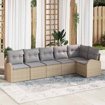 Vidaxl Gartensofaserie Modular Wetterfest Beige - Outdoor Living Vidaxl Gartensofaserie Modular Wetterfest Beige - Outdoor Living