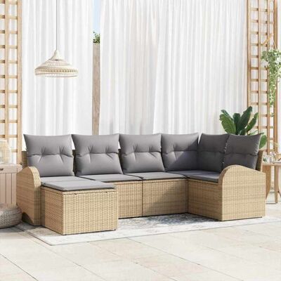 Vidaxl beiges Rattan-Gartenmöbel-Set - Gartenmöbel-Set Vidaxl beiges Rattan-Gartenmöbel-Set - Gartenmöbel-Set