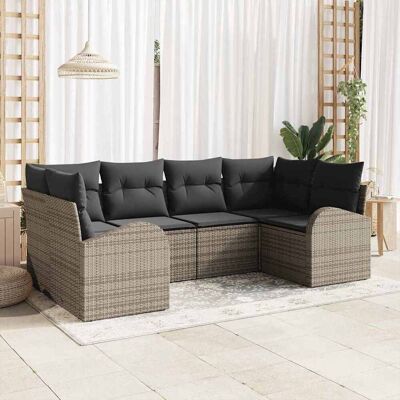 vidaXL Gartensofa-Set - Modular Outdoor Möbel für 6 vidaXL Gartensofa-Set - Modular Outdoor Möbel für 6
