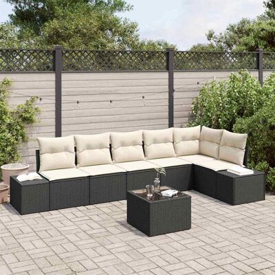 Home & Garden Gartensofa-Set 6-teilig Poly Rattan - Gartensofa-Set Home & Garden Gartensofa-Set 6-teilig Poly Rattan - Gartensofa-Set