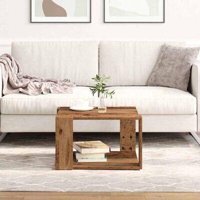 vidaXL Couchtisch Altholz 51,5 x 51,5 x 30 cm Holzwerkstoff vidaXL Couchtisch Altholz 51,5 x 51,5 x 30 cm Holzwerkstoff
