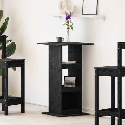vidaXL Bartisch Schwarz Eichen-Optik 60 x 60 x 100 cm Holzwerkstoff vidaXL Bartisch Schwarz Eichen-Optik 60 x 60 x 100 cm Holzwerkstoff