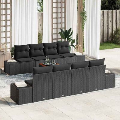 Ensemble Gartensofagarnitur - 9-teiliges Modulares Outdoor-Möbelset Ensemble Gartensofagarnitur - 9-teiliges Modulares Outdoor-Möbelset