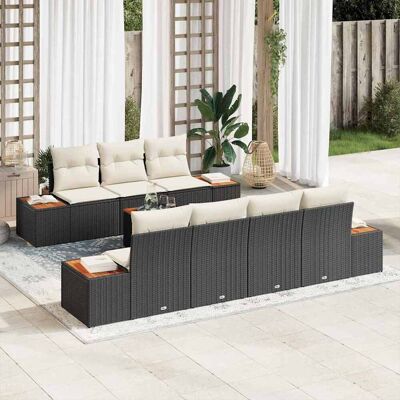 Vidaxl 8-teiliges Gartenset - Wetterfester synthetischer Rattan Vidaxl 8-teiliges Gartenset - Wetterfester synthetischer Rattan