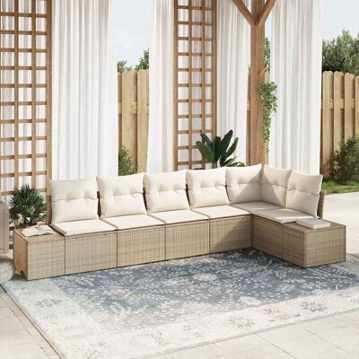 Vidaxl Gartensofa-Set - Modulares Outdoor-Mobiliar für 6 Vidaxl Gartensofa-Set - Modulares Outdoor-Mobiliar für 6
