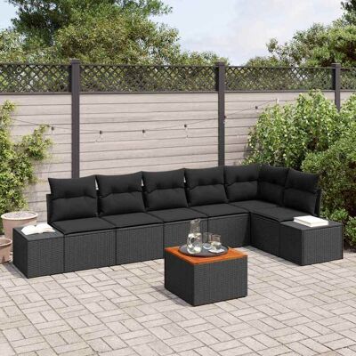 Vivid Garten 7-teiliges Couch-Set - Poly Rattan Möbel Vivid Garten 7-teiliges Couch-Set - Poly Rattan Möbel