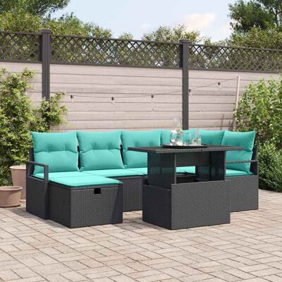 vidaXL Gartensofa-set 7 Stk. Poly-Rattan vidaXL Gartensofa-set 7 Stk. Poly-Rattan