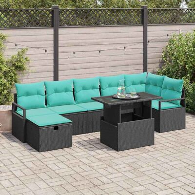vidaXL Gartensofa-set 8 Stk. Poly-Rattan vidaXL Gartensofa-set 8 Stk. Poly-Rattan