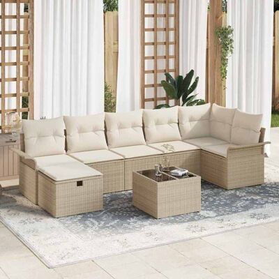 vidaXL Gartensofa-set 8 Stk. Poly Rattan vidaXL Gartensofa-set 8 Stk. Poly Rattan