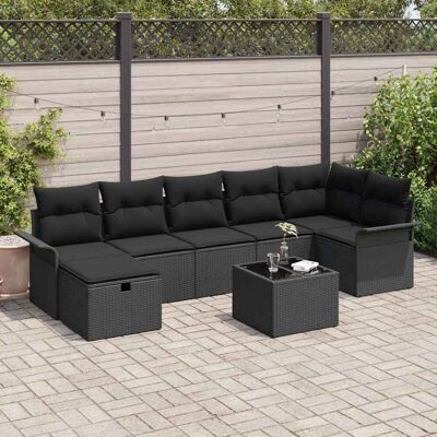 vidaXL Gartensofa-set 8 Stk. Poly Rattan vidaXL Gartensofa-set 8 Stk. Poly Rattan