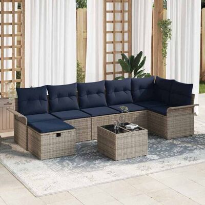 vidaXL Gartensofa-set 8 Stk. Poly Rattan vidaXL Gartensofa-set 8 Stk. Poly Rattan