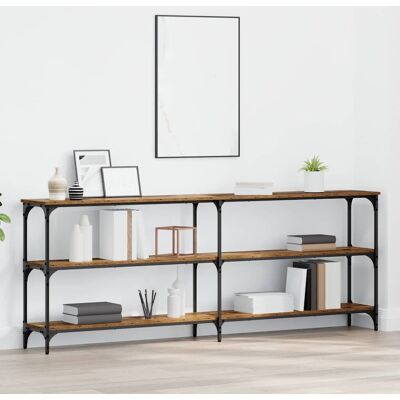 vidaXL Konsolentisch Altholz 200 x 29 x 75 cm Sperrholz und Metall vidaXL Konsolentisch Altholz 200 x 29 x 75 cm Sperrholz und Metall