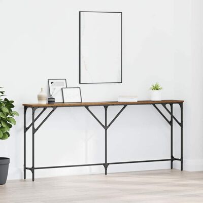 vidaXL Konsolentisch Altholz 180 x 23 x 75 cm Schichtholz und Metall vidaXL Konsolentisch Altholz 180 x 23 x 75 cm Schichtholz und Metall