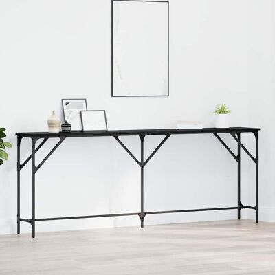 vidaXL Konsolentisch Schwarz Eichen-Optik 200 x 29 x 75 cm vidaXL Konsolentisch Schwarz Eichen-Optik 200 x 29 x 75 cm