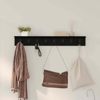vidaXL Wandmontierter nachttisch Wandmontiert Schwarz Eichen-Optik vidaXL Wandmontierter nachttisch Wandmontiert Schwarz Eichen-Optik