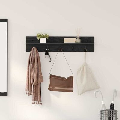 vidaXL Wandmontierter nachttisch Wandmontiert Schwarz Eichen-Optik vidaXL Wandmontierter nachttisch Wandmontiert Schwarz Eichen-Optik