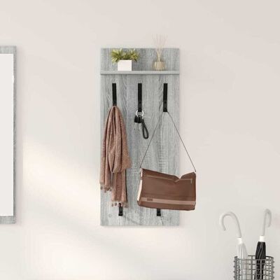 vidaXL Wandmontierter nachttisch Wandhalterung Graues Sonoma vidaXL Wandmontierter nachttisch Wandhalterung Graues Sonoma