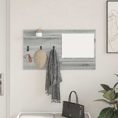 vidaXL Wandmontierter nachttisch Wandhalterung Graues Sonoma vidaXL Wandmontierter nachttisch Wandhalterung Graues Sonoma