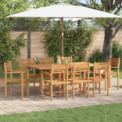 vidaXL Stuhl 8 pcs Braun 56 x 55 x 90,5 cm Massivholz Teak vidaXL Stuhl 8 pcs Braun 56 x 55 x 90,5 cm Massivholz Teak