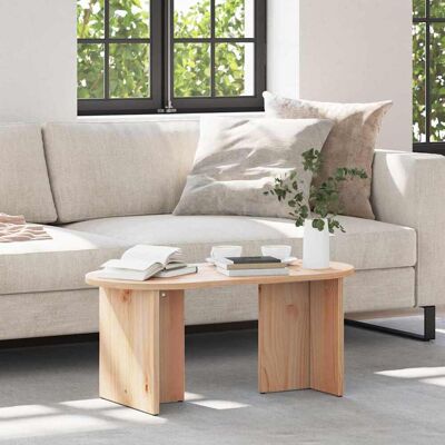 vidaXL Couchtisch Natur 80 x 39,5 x 35 cm Massivholz Kiefer vidaXL Couchtisch Natur 80 x 39,5 x 35 cm Massivholz Kiefer