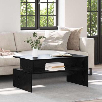 vidaXL Couchtisch Schwarz Eichen-Optik 90 x 55 x 42,5 cm Holzwerkstoff vidaXL Couchtisch Schwarz Eichen-Optik 90 x 55 x 42,5 cm Holzwerkstoff