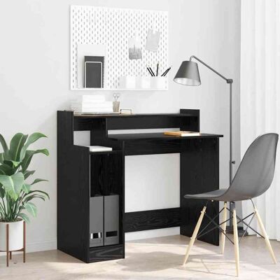 vidaXL Schreibtisch Schwarz Eichen-Optik Holzwerkstoff 97 x 45 x 90 cm vidaXL Schreibtisch Schwarz Eichen-Optik Holzwerkstoff 97 x 45 x 90 cm