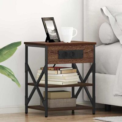 vidaXL Nachttisch 2 stk. Braun Eichen-Optik 41 x 31 x 51 cm vidaXL Nachttisch 2 stk. Braun Eichen-Optik 41 x 31 x 51 cm