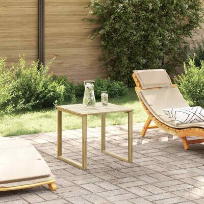 vidaXL Tisch Natur 50,5 x 50 x 46 cm Imprägniertes Kiefernholz vidaXL Tisch Natur 50,5 x 50 x 46 cm Imprägniertes Kiefernholz